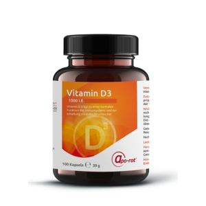 apo-rot Vitamin D3 1000 I.E. Kapseln